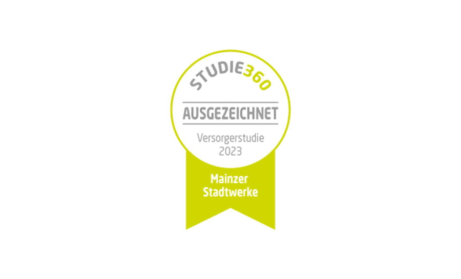 Die Mainzer Stadtwerke Vertrieb und Service GmbH wurde vom unabhängigen Verbraucherportal Studie360 ausgezeichnet.